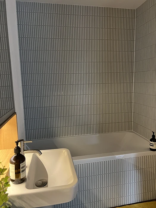 Modern bathroom finished in North London