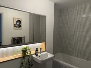 Modern bathroom finished in North London