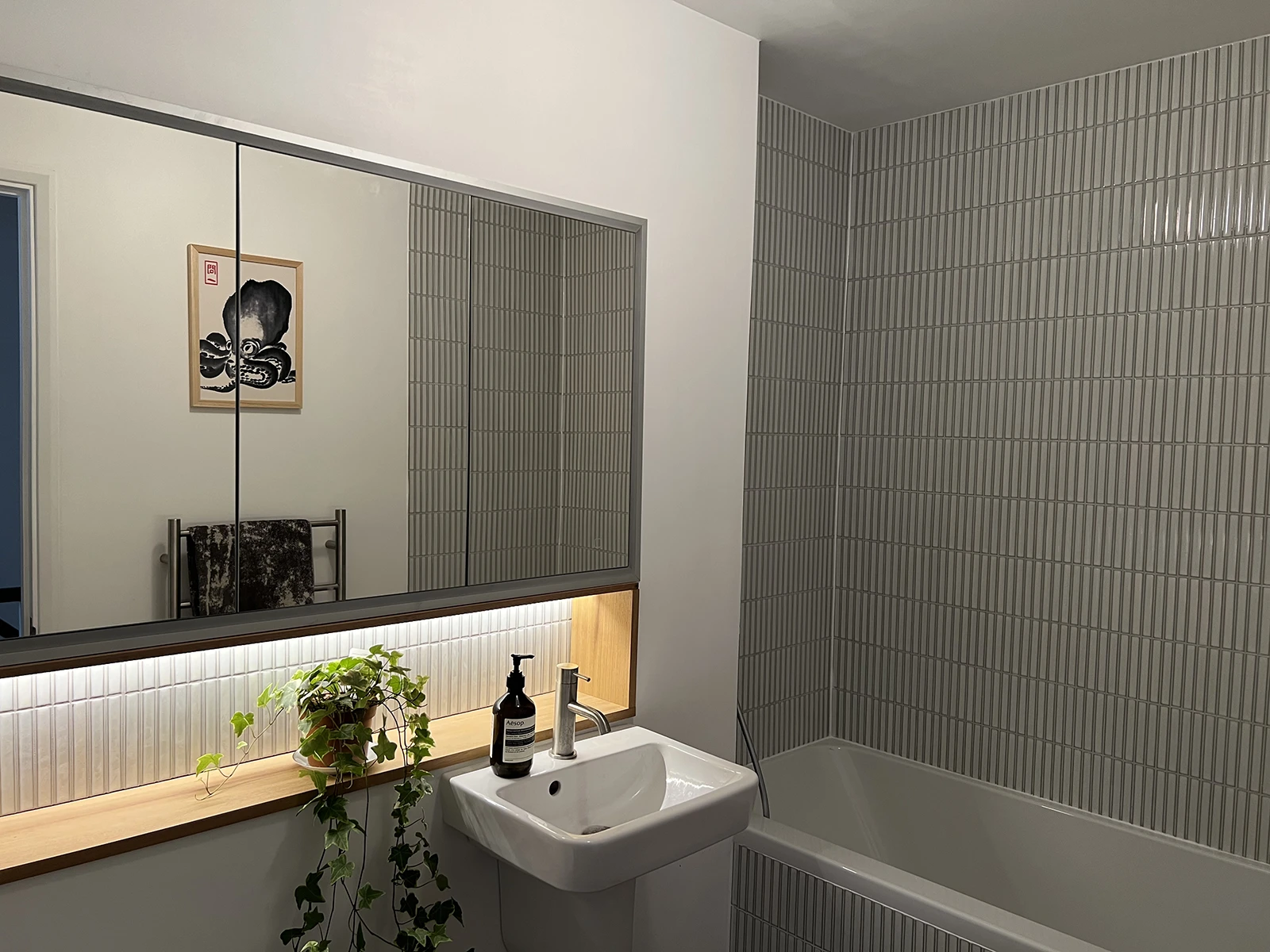 Modern bathroom finished in North London