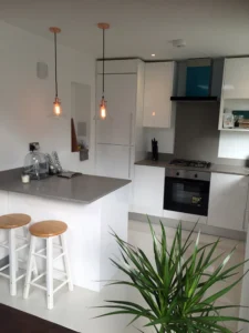 Modern kitchen installation in North London