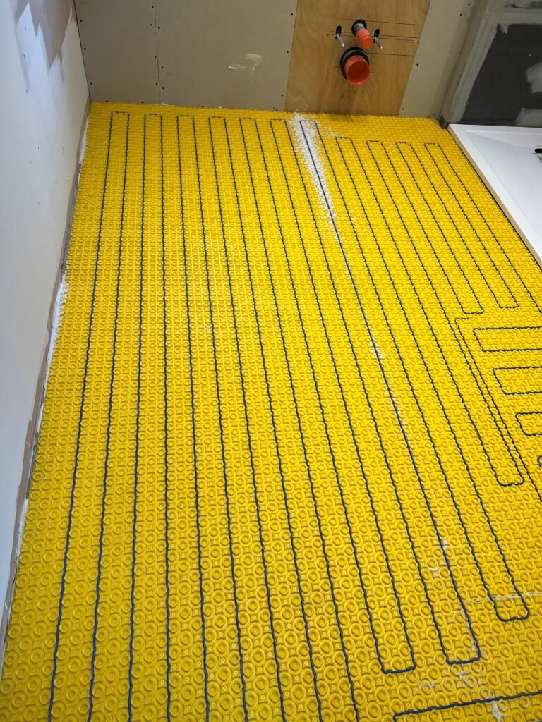 Underfloor heating installation in North London by Tradie Tom